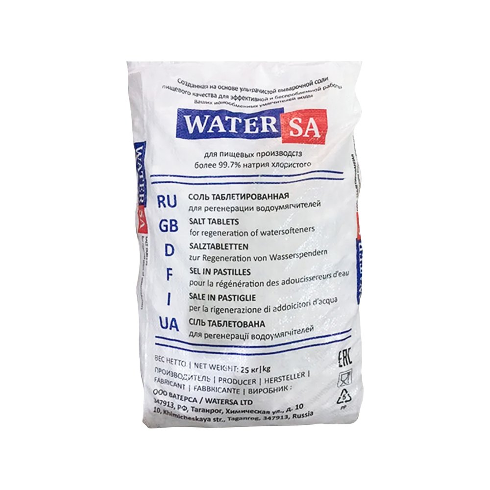 Соль таблетированная WaterSa 25 кг 2298