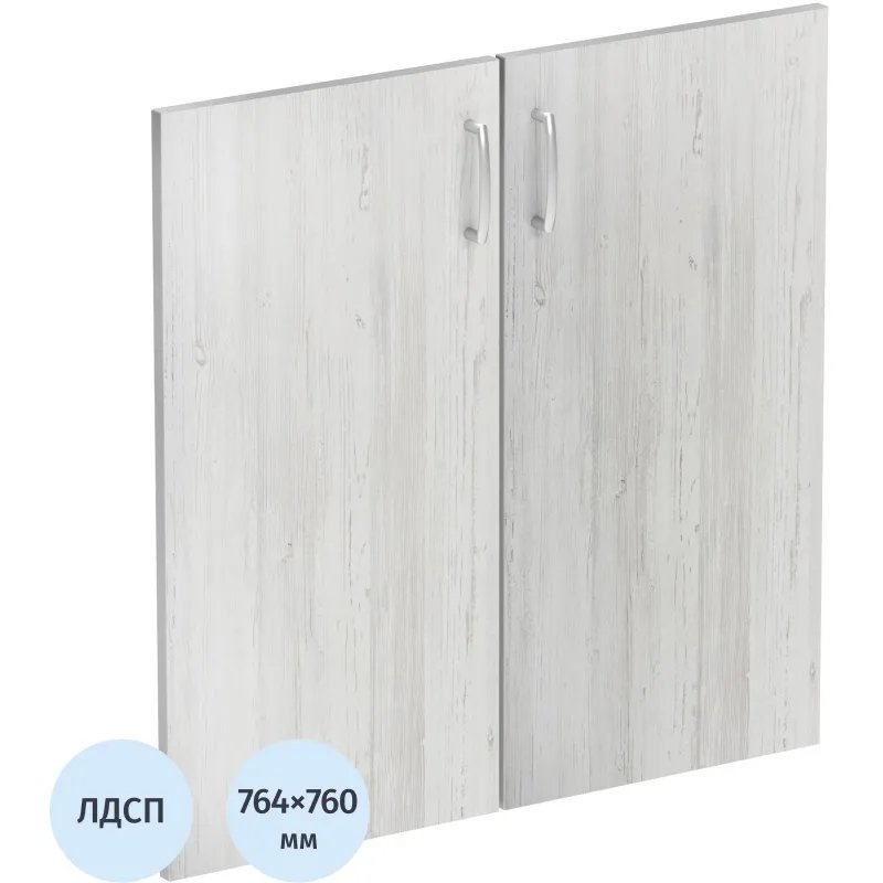 Двери Easy St ЛДСП (2шт.) 908847 сосна винтер/серый В760