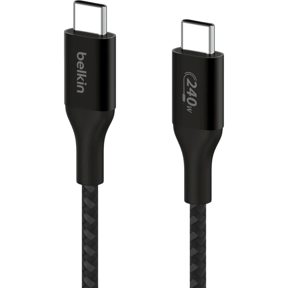 Кабель Belkin (CAB015bt1MBK)BoostCh.240W PD USB-C/USB-C Braided каб:1м.черн