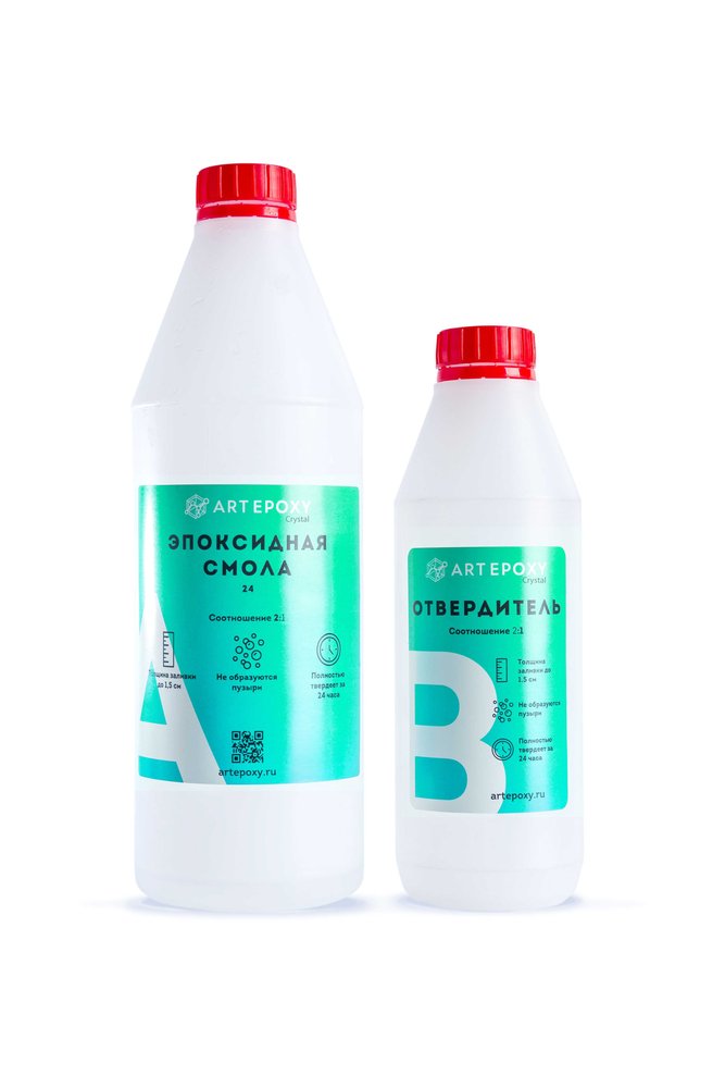 Эпоксидная смола для творчества (быстросохнущая) ArtEpoxy Quick, 1 кг Crystal  ВИ-21647