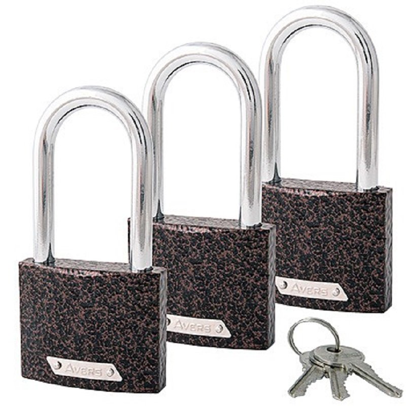 Замки навесные AVERS PD-01-63-L-Blister (3Locks+3Keys) 30922