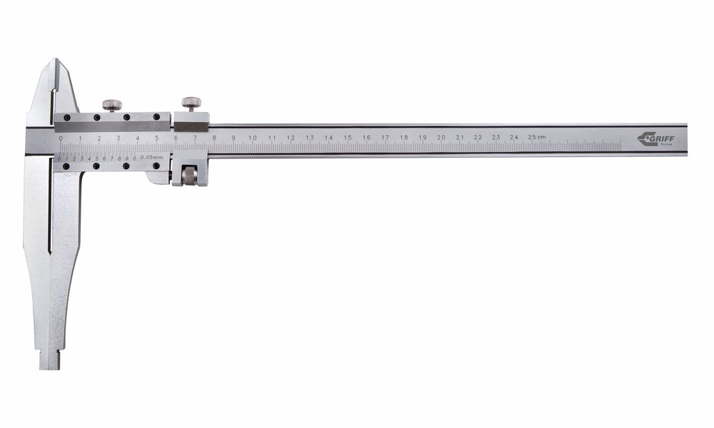 Штангенциркуль GRIFF ШЦ-II- 250-0,05 ГОСТ 166-89, губки 130мм D164106