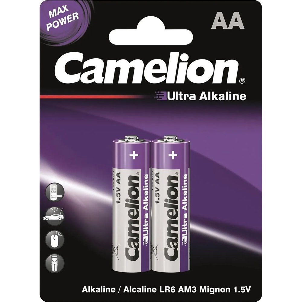 Батарейка Camelion Ultra 2шт/бл (LR6-BP2UT,  1,5В) (14982)