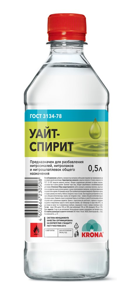 Уайт-спирит KRONA ГОСТ 0.5 л 66211804