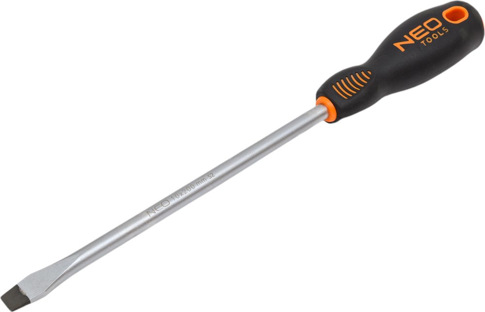 Шлицевая отвертка NEO Tools HEAVY DUTY CrMo 10.0x200 мм 04-004