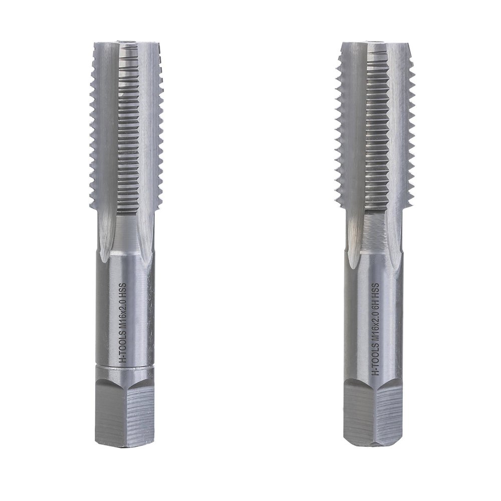 Метчик H-Tools М16, шаг 2.0мм, комплект из 2-х шт, DIN352 HSS-G 230160TXHT-2