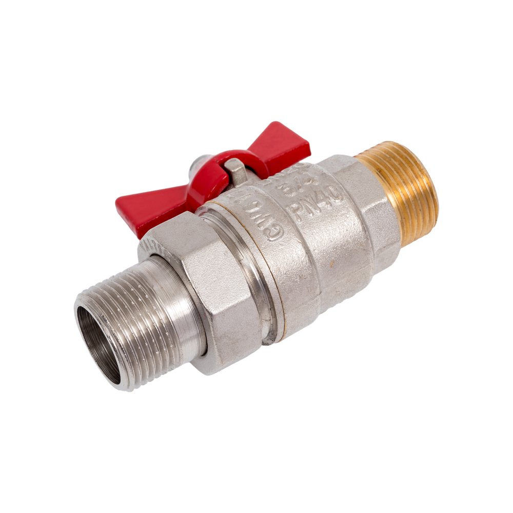 Шаровый кран VALTEC BASE с полусгоном, 3/4 наружная-наружная VT.226.N.05