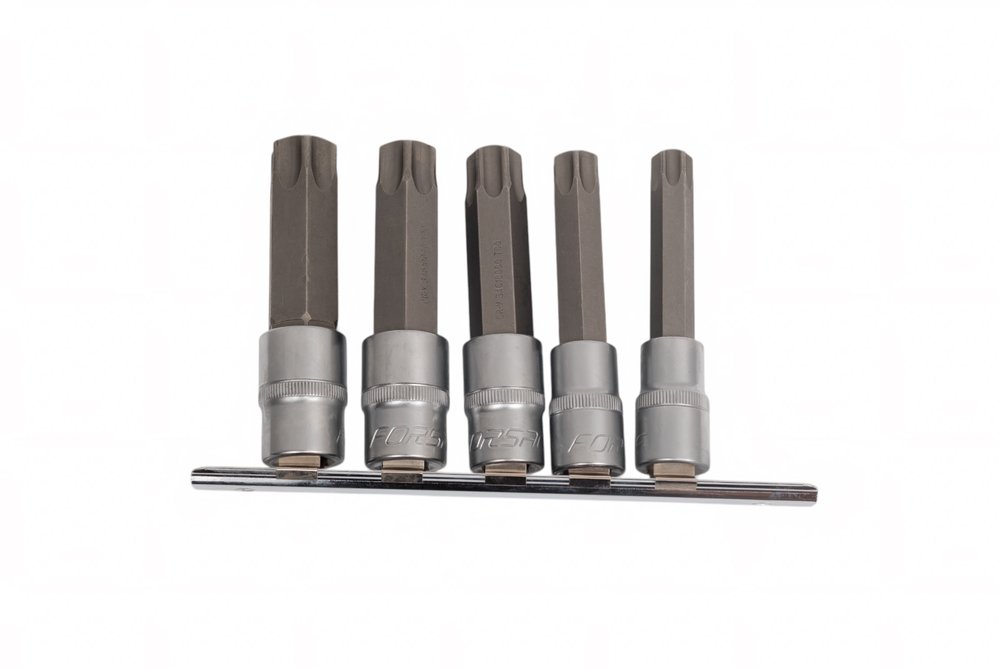 Набор головок-бит Torx 6-гранных (5 шт, 1/2') Forsage F-40914L(46627)