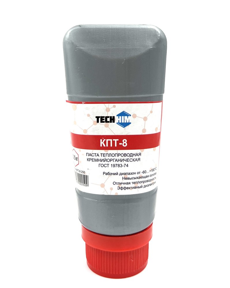 Термопаста кремнийорганическая КПТ-8 250 г TECHHIM TH-KPT-8-250