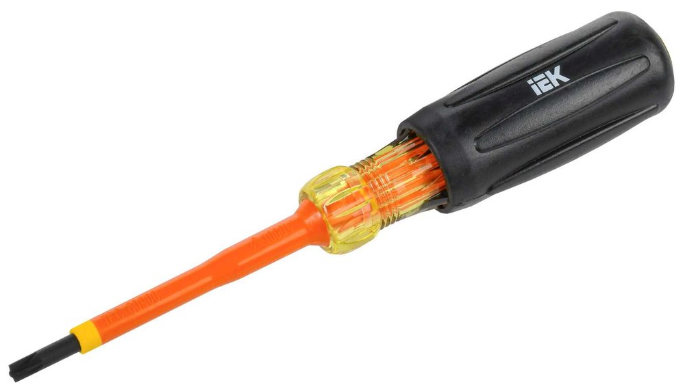 Отвертка IEK Arma2l 5 диэлектрическая pz/sl1x80 т3 A2L5-SC30-T3-ZS-10-080