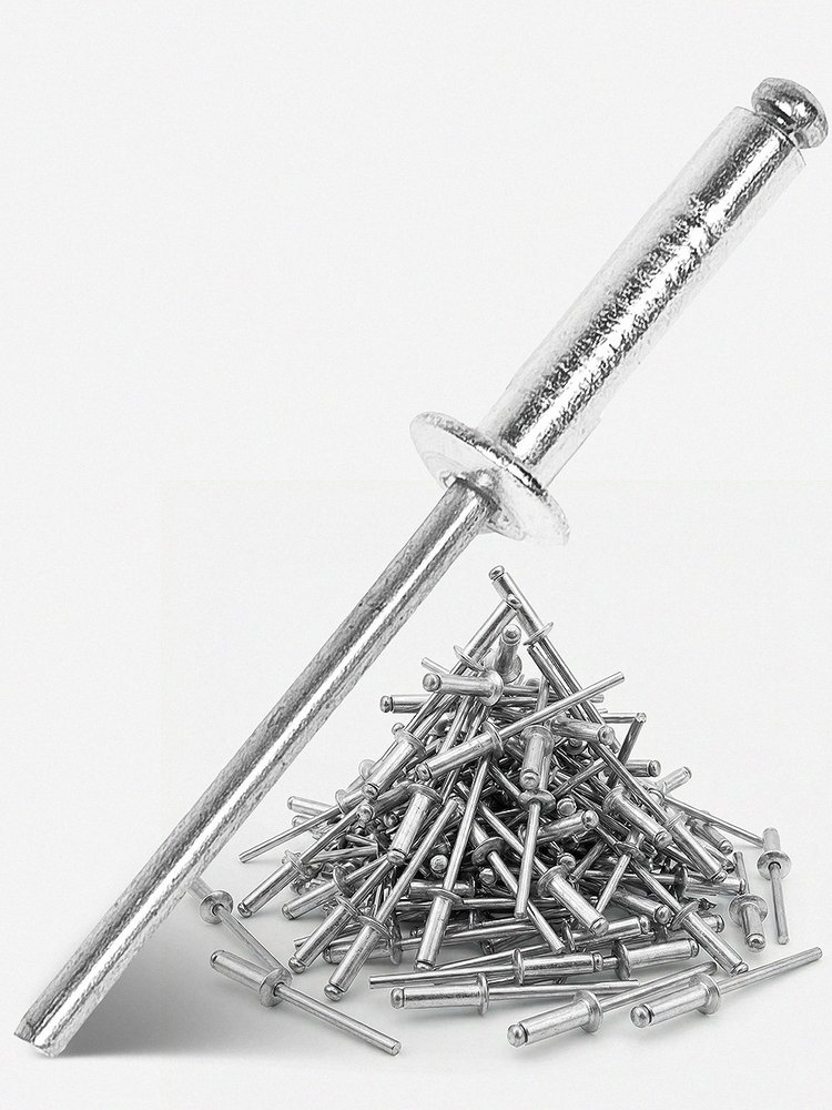Заклепки алюминиевые KUBIS 4.8x18 мм (толщина 11-13.5 мм), 50 шт 01-04-4818