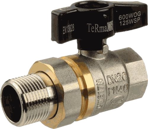 Шаровой кран Terma CB 1 бабочка с американка 25693