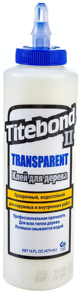 Столярный влагостойкий прозрачный клей Titebond II 1124 v1124