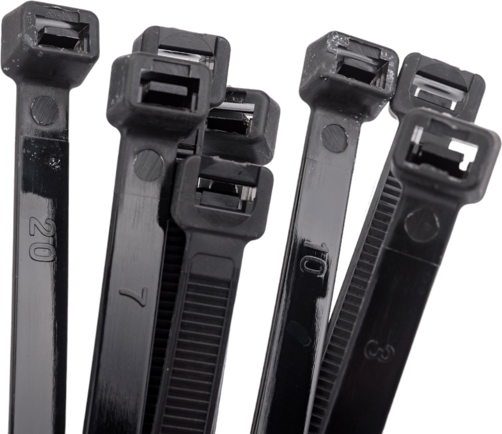Нейлоновые стяжки FORTISFLEX НСС EasyFix 8x500 черный, 100 шт. 84821