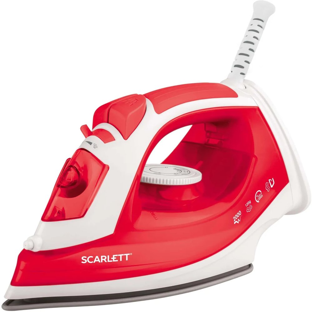 Утюг SCARLETT SC-SI30P15, 2000Вт, красный