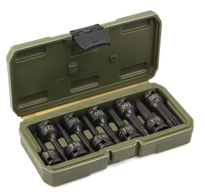 Набор бит-головок ударных Дело Техники TORX 1/2', 10 шт. 664280