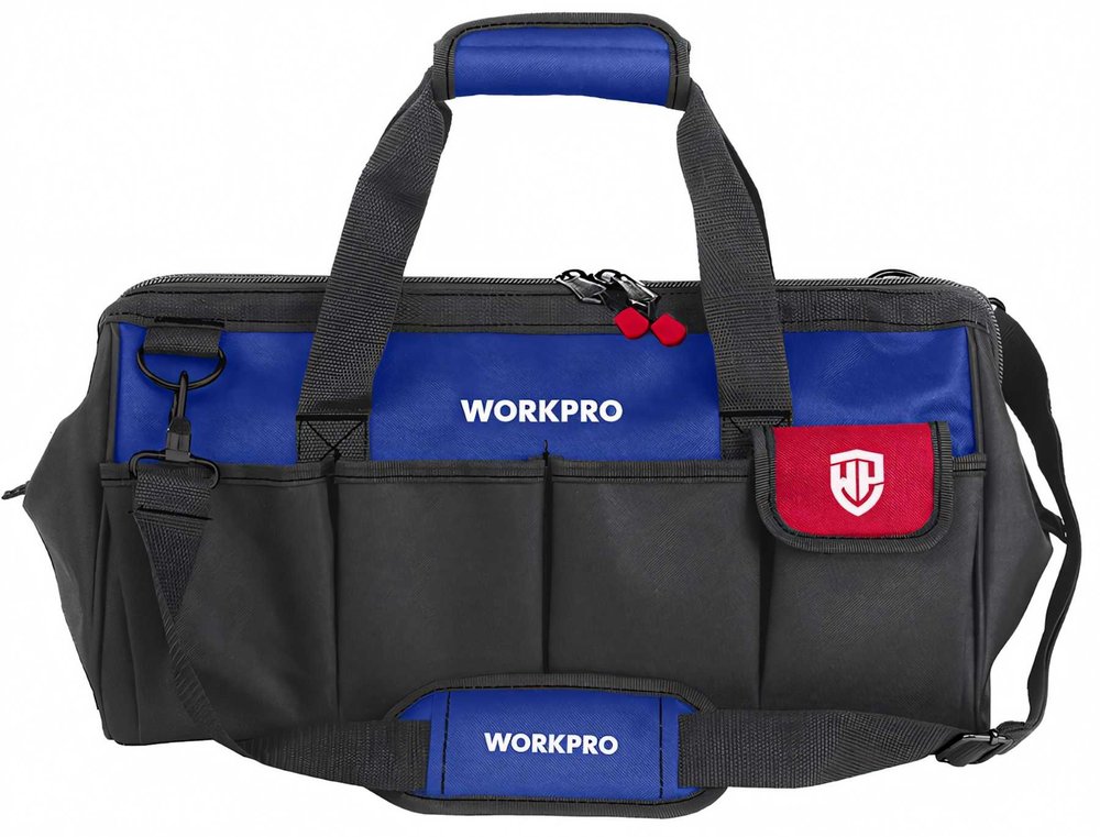 Сумка для инструмента WORKPRO 600D WP281003 300x180x220 мм, с широким горлом, на молнии 12' WP281003