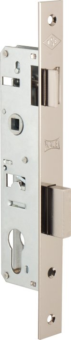Замок врезной KALE KILIT цилиндровым узкопрофильным 153 (30 mm) w/b (никель) 8183