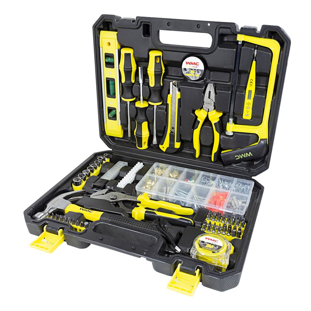 Набор инструментов WMC TOOLS 700 пр. 1/4' (6гр.)(5-13 мм, шарнирно-губцевый, биты, отвертки, расходник) WMC-20700(47911)