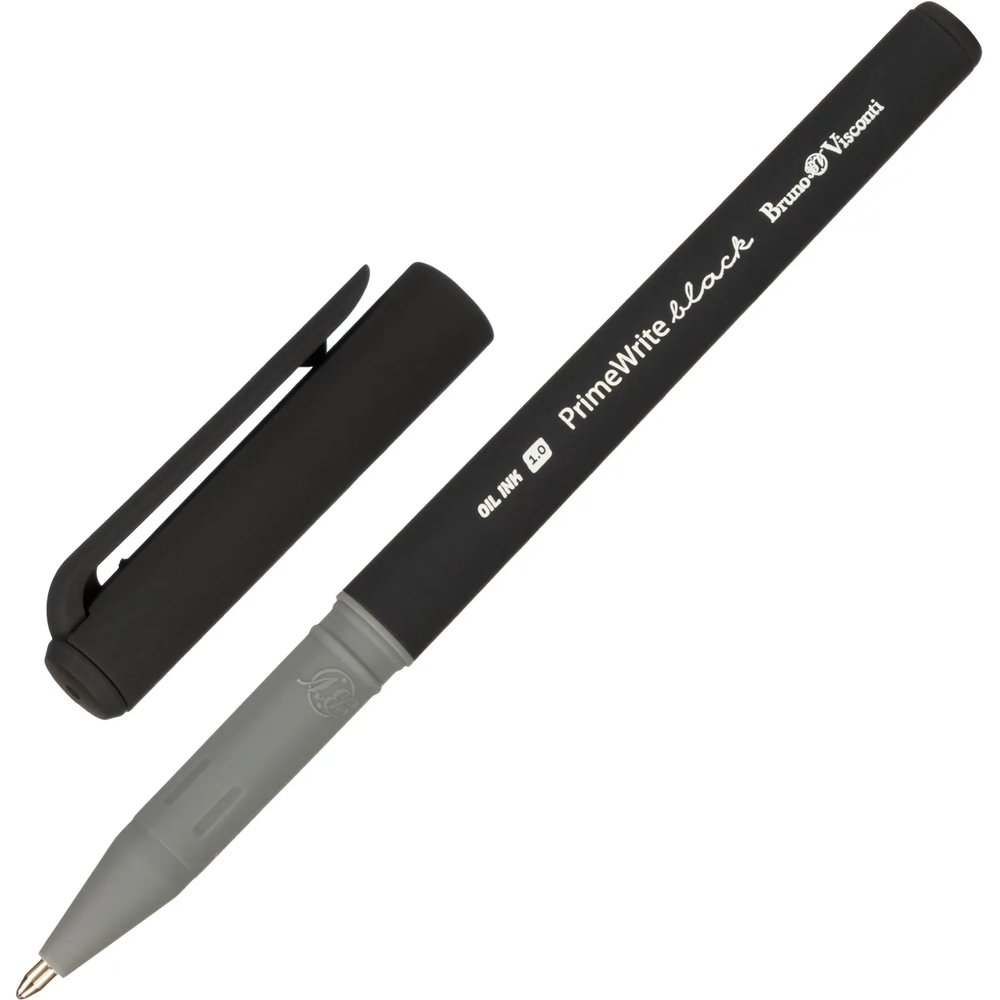 Ручка шариковая неавтомат. PrimeWrite.Basic.Black маслян,1мм,син 20-0295/04