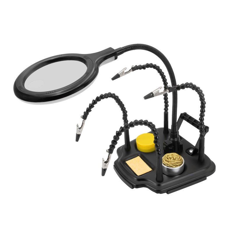 Третья рука с увеличительной линзой SN-396N Pro'sKit 00449151