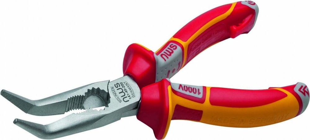 Загнутые длинногубцы VDE 1000В 170мм NWS 141-49-VDE-170