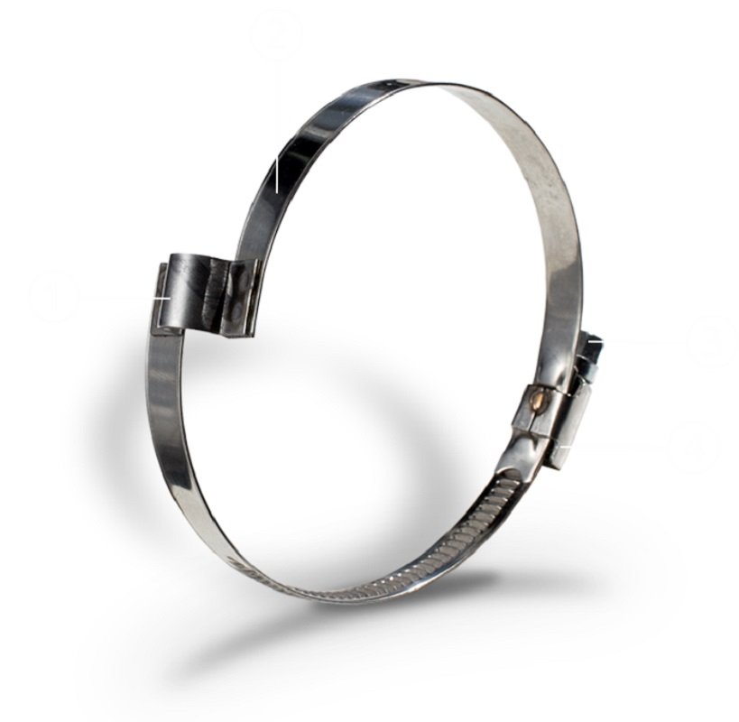 Червячный хомут с мостиком TEX 40-60 мм УФ-00013024