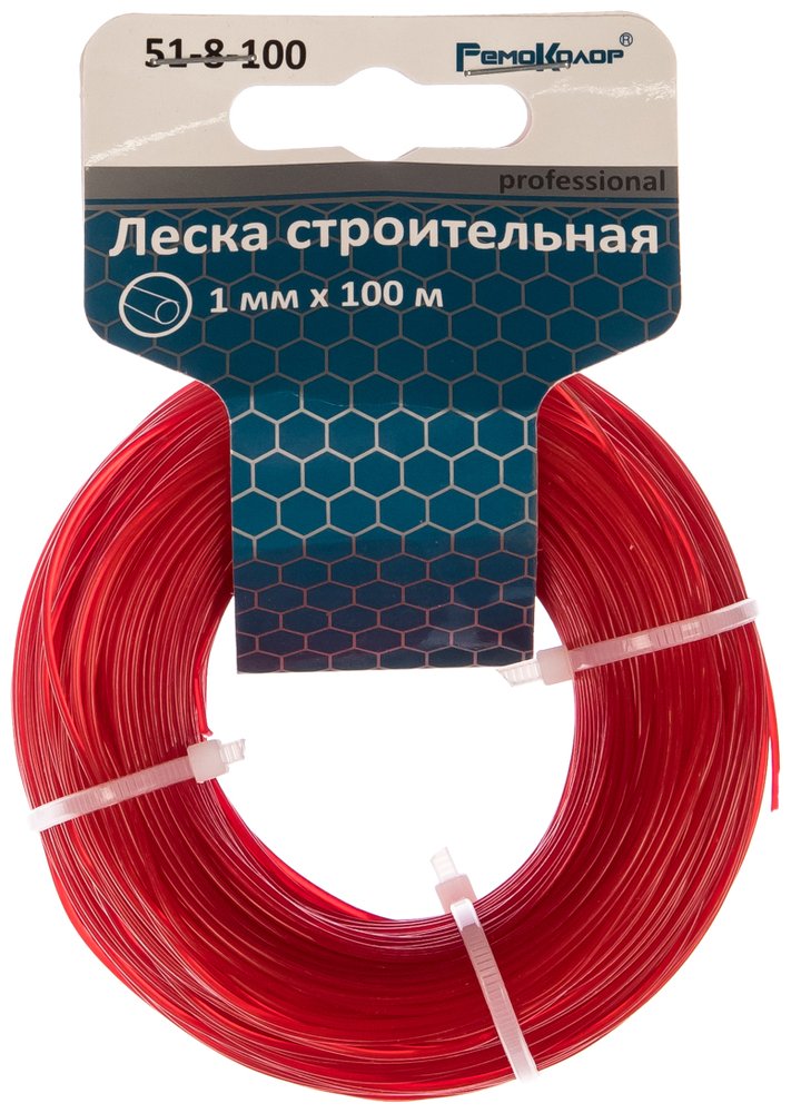 Леска строительная, диаметр 1,0 мм, длина 100 м РемоКолор 51-8-100