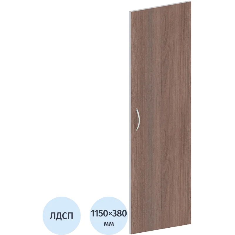 Дверь Easy ЛДСП (1шт.) 908855 тем.дуб/серый В1150
