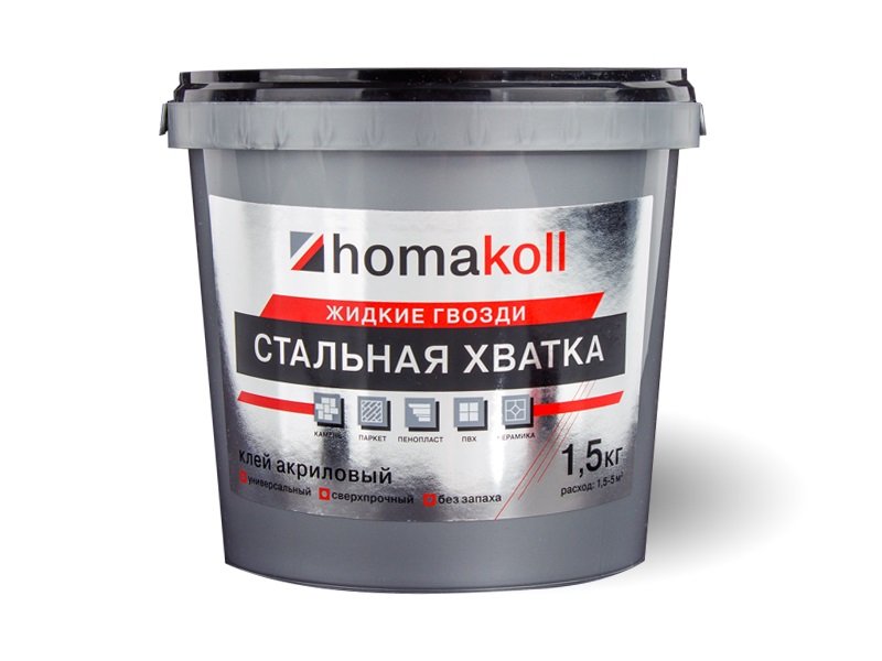 Клей Homakoll жидкие гвозди 'Стальная Хватка' 1,5 кг 351581