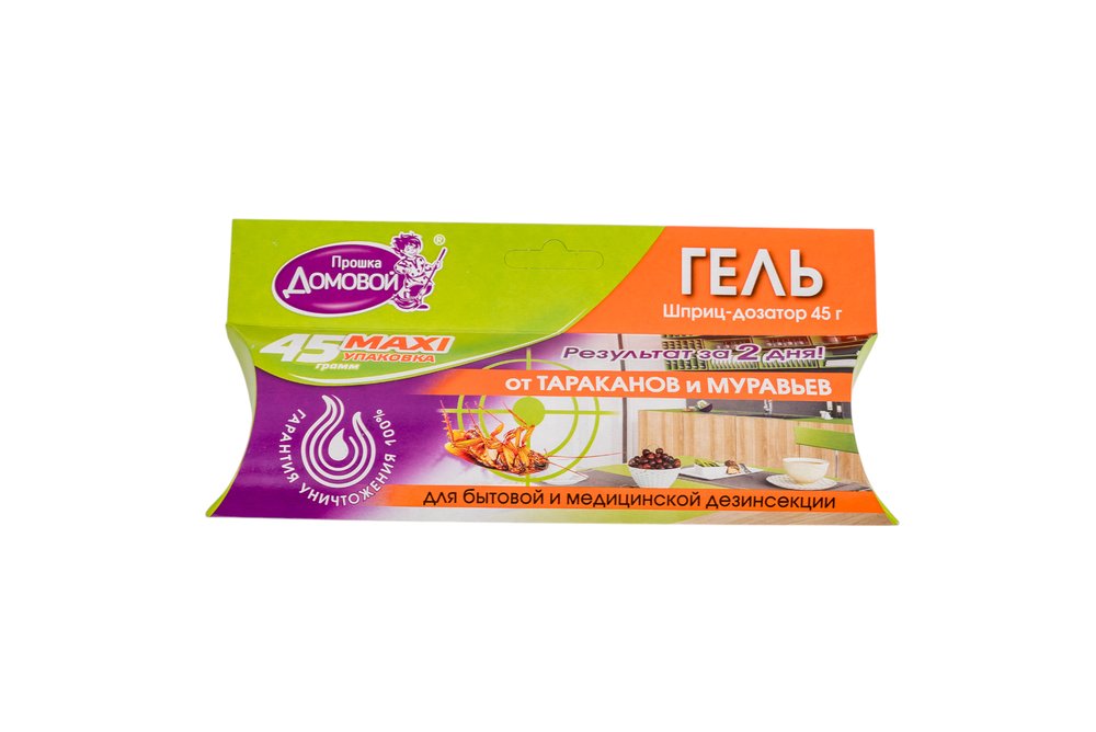 Гель от тараканов Домовой Прошка шприц 45 г MAXI УТ-00008675