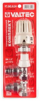 Комплект терморегулируюшего оборудования для радиатора, угловой 1/2 Valtec VT.045.N.04