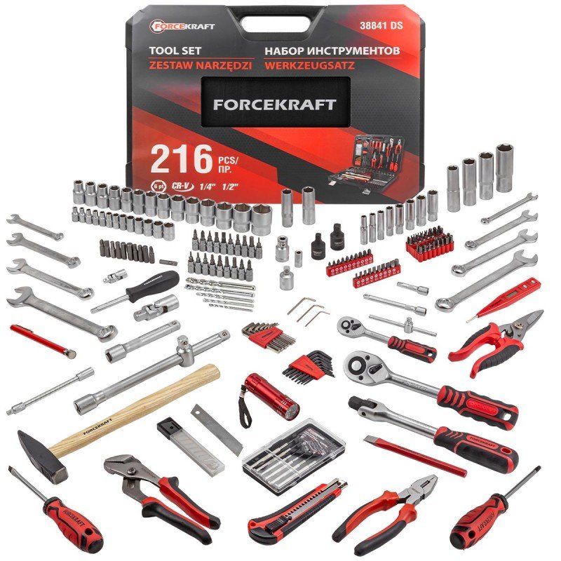 Набор инструментов Forcekraft 216пр, FK-38841DS(54379)