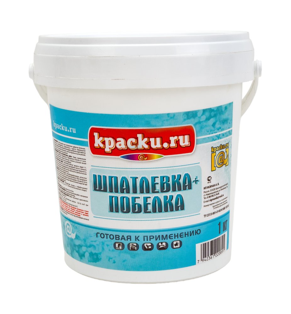 Шпатлевка + побелка Movatex Краски. ru 1 кг Т02357