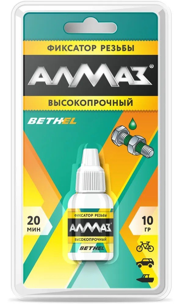 Фиксатор резьбы Алмаз высокопрочный, 10 г AG-546