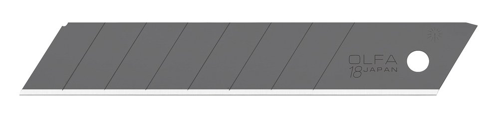 Сегментированные лезвия OLFA Excel black 18 мм, 10 шт, в боксе OL-LBB-10