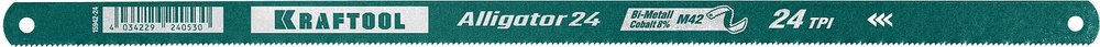 Биметаллическое гибкое полотно по металлу KRAFTOOL Alligator-24 300 мм, 24 TPI 15942-24-1