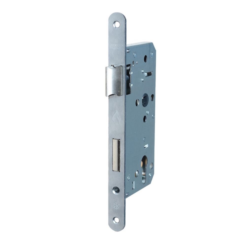 Корпус замка Doorlock DL4292С/55/72/20/SCr матовый хром, реверсивный, под цилиндр, бэксет 55 мм, межосевое расстояние 72 мм, фронтальная планка шириной 2 75309
