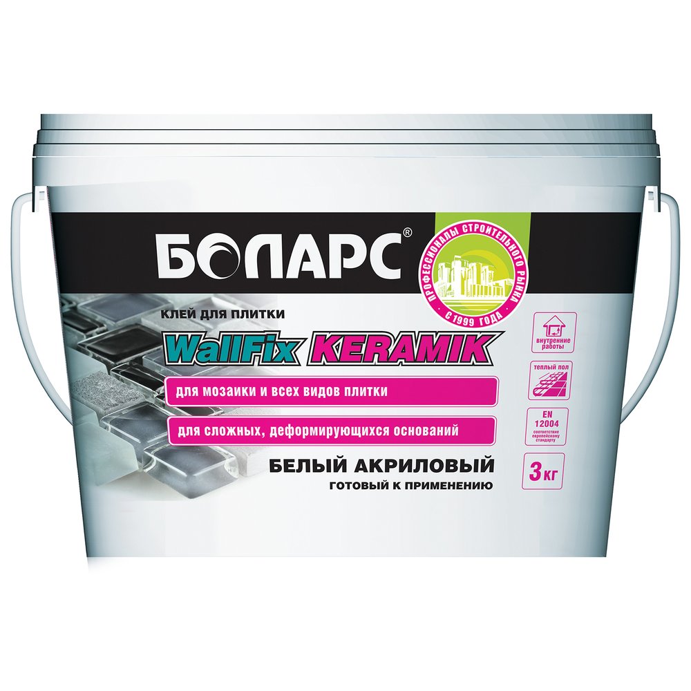 Клей для плитки БОЛАРС WallFix KERAMIK 3 кг 00000030933