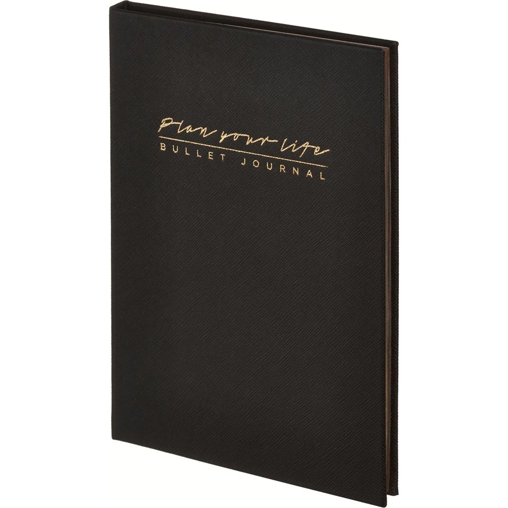 Ежедневник недатированный черный, А5 136 л., Plan your life, ATTACHE