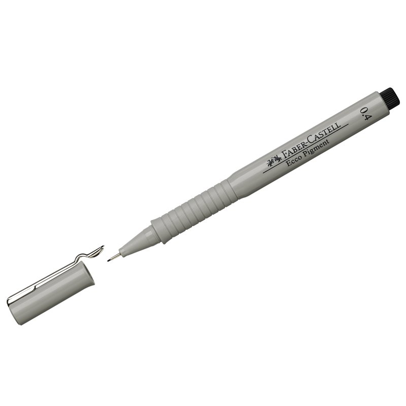 Капиллярная ручка Faber-Castell Ecco Pigment черная, 0.4 мм 166499