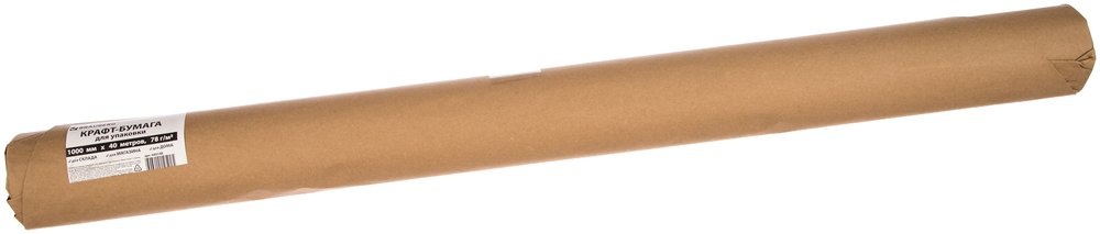 Крафт-бумага в рулоне, 1000 мм х 40 м, плотность 78 г/м2, BRAUBERG 440148