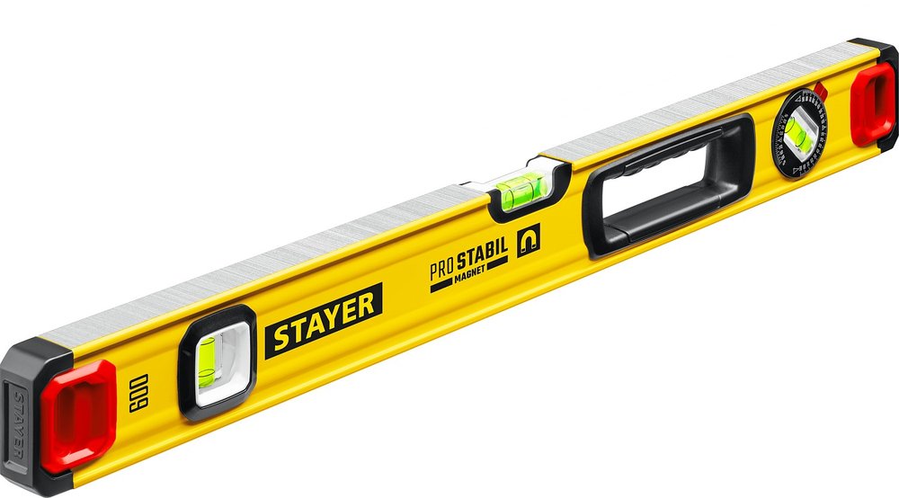 Уровень STAYER Professional магнитный с двумя фрезерованными поверхностями 600 мм 3480-060
