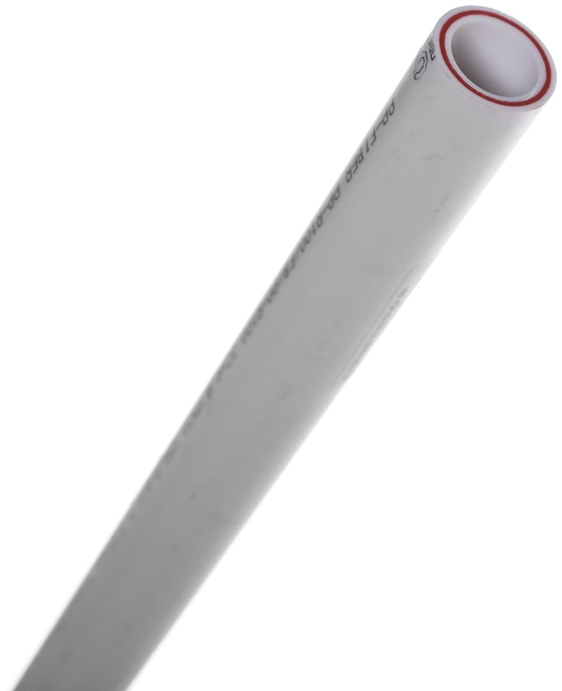 Труба Valtec PP- FIBER арм. стекл., PN 20, 32 MM /белый, (2м) VTp.700.FB20.32.02