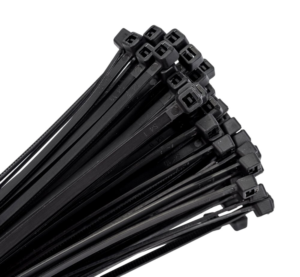 Хомут EKF 3,6х300 черный, нейлон 100 шт. plc-cb-3,6x300