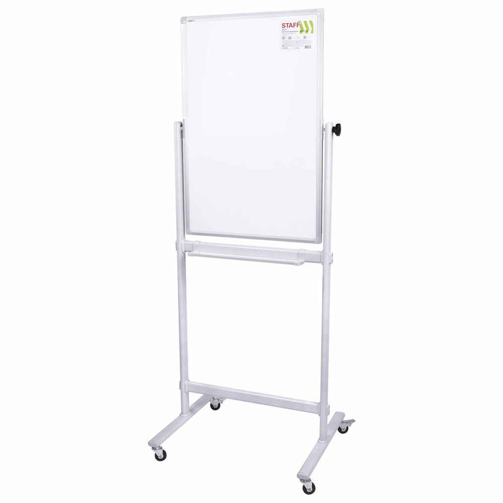 Двусторонняя магнитно-маркерная доска Staff на стенде, 60x90 см 238013