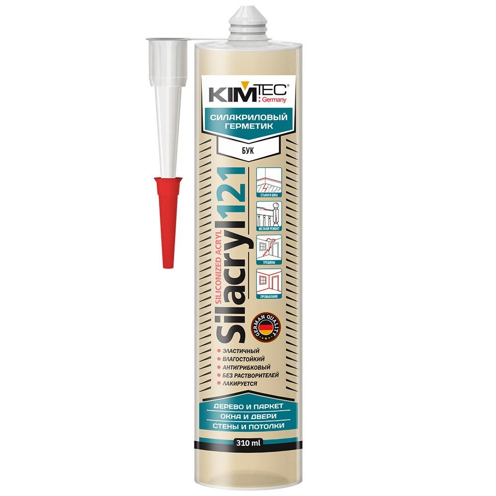 Силакриловый герметик KIM TEC Silacryl 121 бук, 310 мл 02-04-79