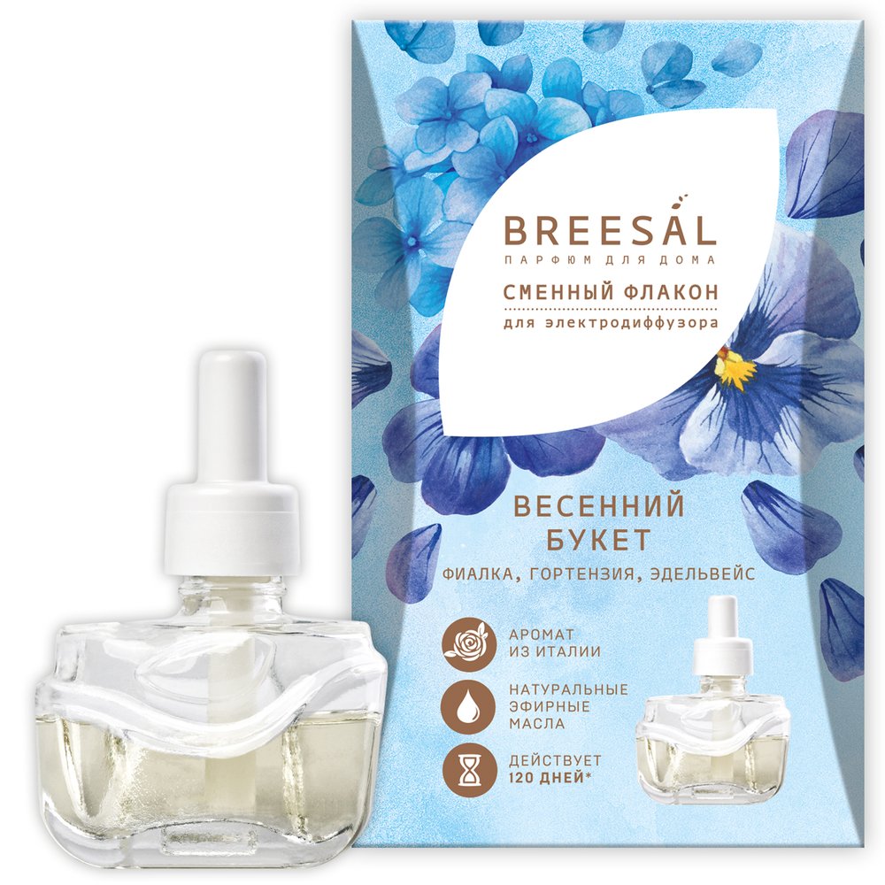 Сменный флакон для электрического диффузора Breesal Весенний букет ELDF005