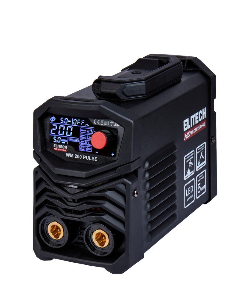 Инверторный сварочный аппарат Elitech HD WM 200 Pulse 204466