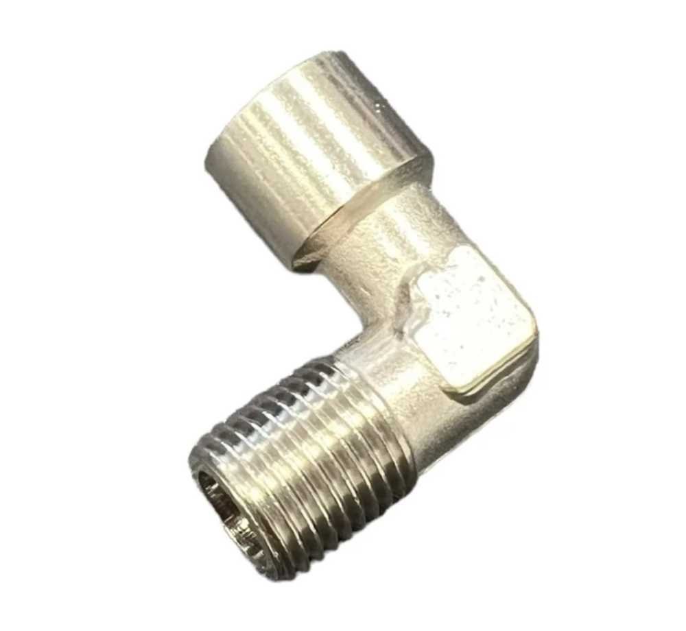 Уголок для компрессора резьба наруж. и внутр. 1/4' латунь MEL06 BlackWeld 4311bw